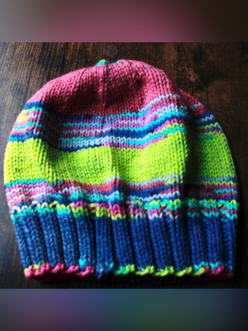 Handmade Colorful Crochet Knit Beanie Cap Hat OS